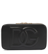 Dolce & Gabbana Embossed-logo Cross-body Bag In Black