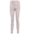 Moncler Abstract Pattern Leggings In Lilla