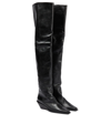 ANN DEMEULEMEESTER HILDE LEATHER OVER-THE-KNEE BOOTS