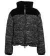 MONCLER GIROTTE TWEED DOWN JACKET