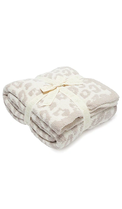 Barefoot Dreams Cozychic Barefoot – The Wild Throw – Cream & Stone In Cream & Stone