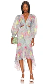 Alice And Olivia Katia Twist Maxi Dress In Lola's Dream