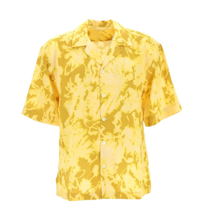 Dries Van Noten Hawaiian-style Short-sleeve Shirt In Yellow