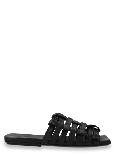 Marsèll Interwoven Leather Sandals In Black
