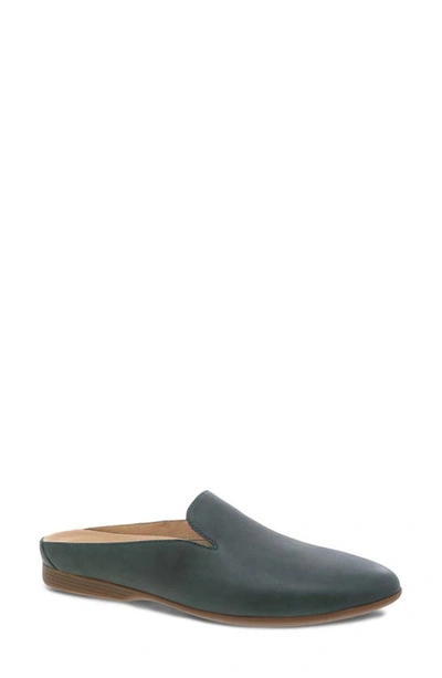 Dansko Lexie Leather Mule In Green