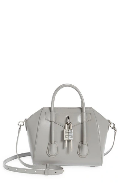 Givenchy Mini Antigona Lock Leather Satchel In Multicolor