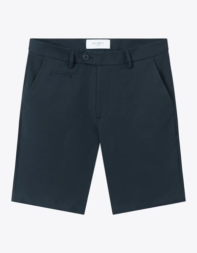 Les Deux Como Light Tailored Shorts - Dark Navy In Black