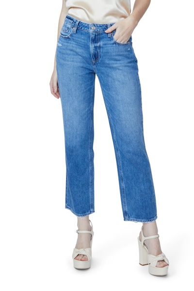 Paige Noella Straight-leg Boyfriend Jeans In Azelea