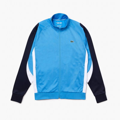 Lacoste Men's Sport Classic Fit Zip-up Tennis Sweatshirt - Xxl - 7 In Blue