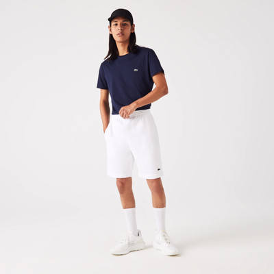 Lacoste Fleece Jogger Shorts - Xl - 6 In White