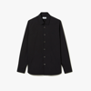 Lacoste Men's Slim Fit Stretch Poplin Shirt - 17 - 43 In Black