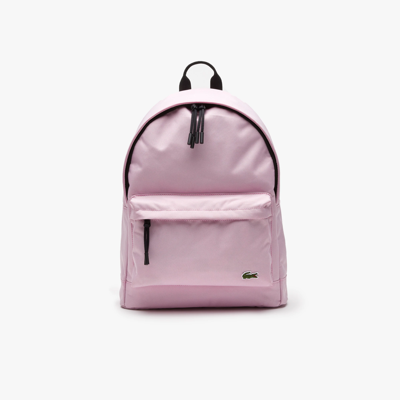 Lacoste Unisex Computer Compartment Backpack - One Size In Pink