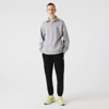 Lacoste Tapered Fit Fleece Trackpants In Black In Black