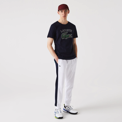 Lacoste Men's Sport Abrasion-resistant Tennis Joggers - Xxl - 7 In White