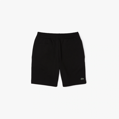 Lacoste Men's Regular Fit Fleece Shorts - S - 3 In Black