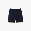 Lacoste Logo Patch Drawstring Swim Shorts In Blue