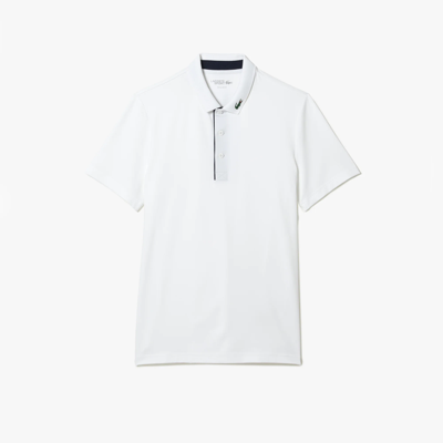 Lacoste Ultra-dry Technical Jersey Golf Polo - M - 4 In White