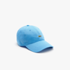 Lacoste Organic Cotton Twill Cap In Blue