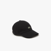 Lacoste Unisex Organic Cotton Twill Cap - One Size In Black