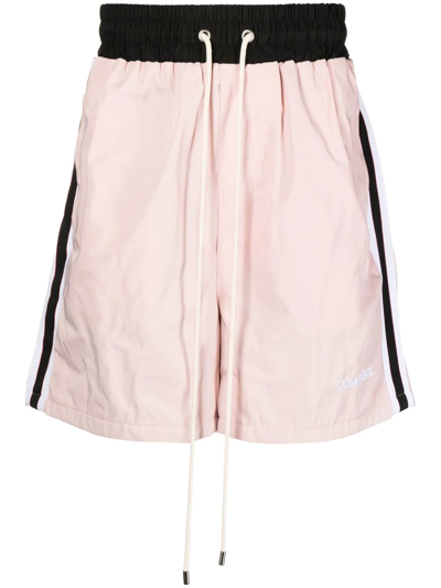 Domrebel Basketball Drawstring Shorts In Pink