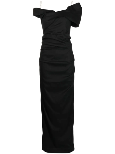 Rachel Gilbert Dahli Embellished Gown In Black