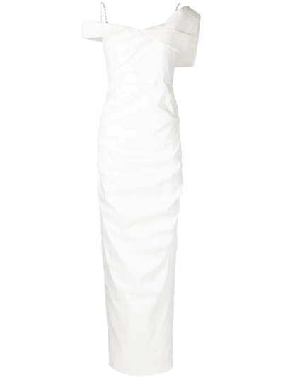 Rachel Gilbert Dahli Embellished Gown In White