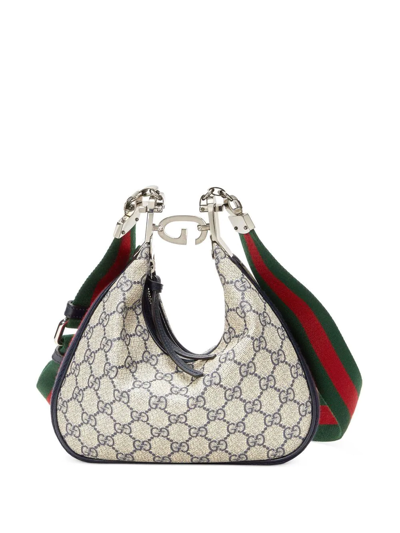 Gucci Gg Gancio Attache Shoulder Bag In Brown