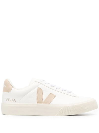 Veja Campo Low-top Lace-up Sneakers In White