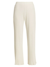 Simon Miller Alder Ribbed Cropped Pants In Macadamia