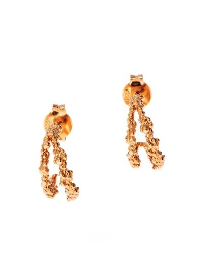 Alighieri The Miniature Crumbling Rock 24k-gold-plated Hoop Earrings