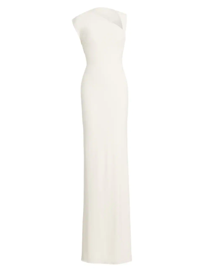 Ralph Lauren Katerina Cutout Open-back Column Gown In Cream