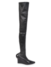 Givenchy Exaggerated-heel 80 Leather Over-the-knee Boots In Black