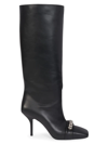 GIVENCHY WOMEN'S G WOVEN LEATHER TALL BOOTS