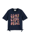 SCOTCH & SODA LITTLE GIRL'S & GIRL'S KNOTTED RELAXED-FIT LOGO T-SHIRT