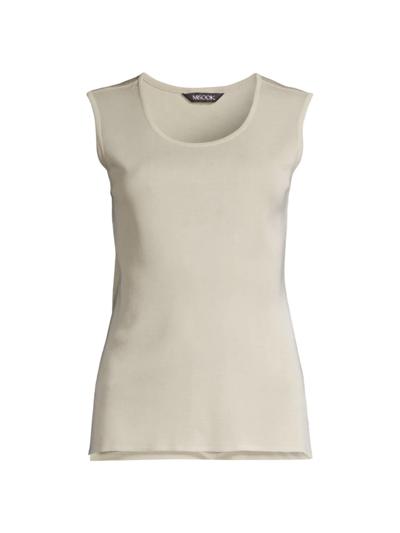 Misook Classic Knit Tank Top In Gold