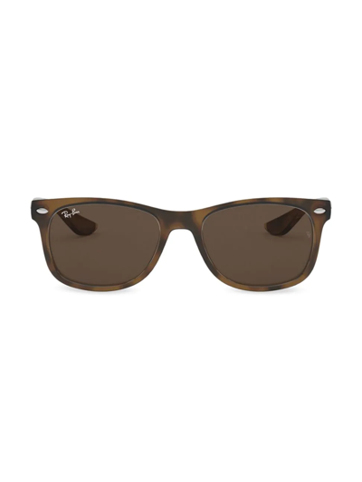 Ray Ban Kid's 48mm New Wayfarer Junior Sunglasses In Dark Brown