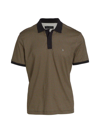 RAG & BONE MEN'S INTERLOCK GEOMETRIC POLO SHIRT