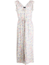 POLO RALPH LAUREN FLORAL-PRINT SLEEVELESS JUMPSUIT