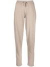 Lisa Yang Drawstring Cashmere Track Pants In Neutrals