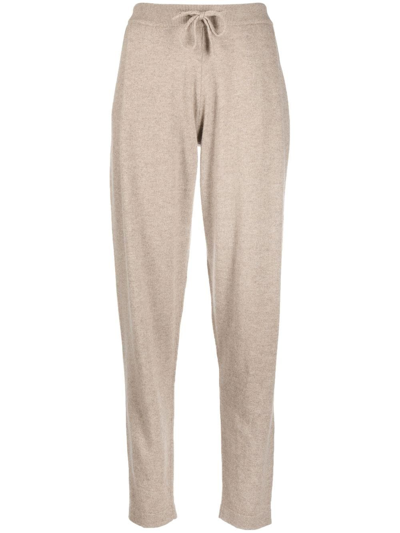 Lisa Yang Drawstring Cashmere Track Pants In Neutrals