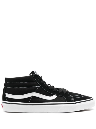 Vans Sk8 Mid Reissue Sneakers In Black