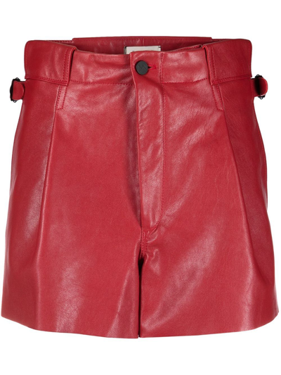 The Mannei High-rise Biker Shorts In Red