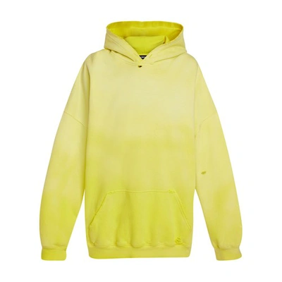 Balenciaga Hooded Sweatshirt In Yellow | ModeSens