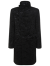 Balmain Coat In Black