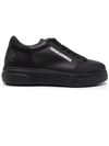 DSQUARED2 BLACK LEATHER SNEAKERS