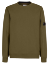 C.p. Company Diagonal Raised Fleece Sweatshirt In Verde