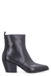 MICHAEL MICHAEL KORS HARLOW LEATHER ANKLE BOOTS