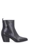 Michael Michael Kors Zipped Ankle Boots In Black