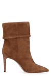 Paris Texas Ines Reverse 75 Suede Cognac Boots In Brown