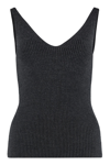 P.a.r.o.s.h P. A.r. O.s. H. Woman Top Charcoal Size S Virgin Wool In Grey